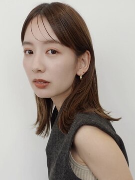 ノイ(noi) ミルクティーベージュカラーくびれヘアグレージュカラー韓国