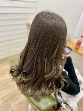 グリーンルームセカンド 結城店(GREEN ROOM. 2nd) シフォンベージュ/髪質改善/縮毛矯正/結城/小山/ボブ