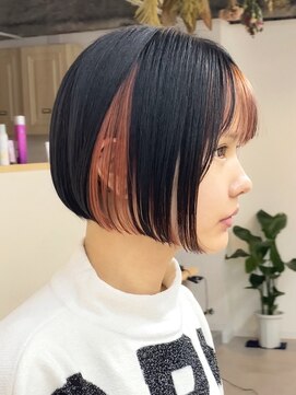 トト 船橋店(toto.) ☆ハイライトダブルシアーカラーカールセミディ姫カット［船橋]