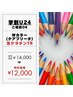 【学割U24】全体ブリーチWカラー/デザインカラー相談(ケアブリーチ)　¥12000