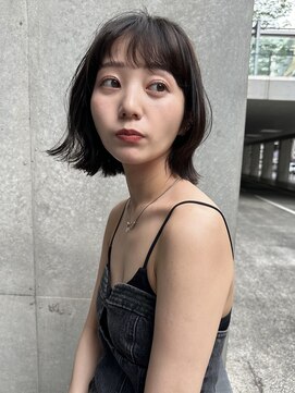 ガーデントウキョウ(GARDEN Tokyo) くびれボブ/ゆるカールパーマ/レイヤー/ダークグレージュ