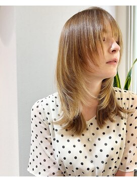 シエスタ バイ アンブルリュクス(siesta by amble luxe) ベージュカラー/髪質改善/ハイライト/レイヤーカット/縮毛矯正