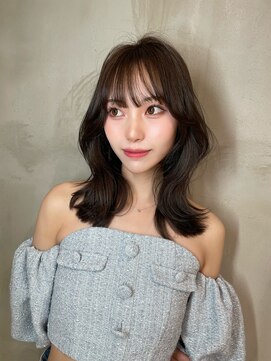 ザシェノンアオヤマ(THE CHAINON AOYAMA) くびれヘア/オリーブグレージュ／ベージュ