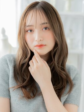 モッズヘア 上尾西口店(mod's hair) カーキグレージュ顔回りレイヤーこなれロングa上尾20代30代40代