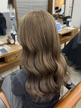 アジールヘア 北千住駅西口店(agir hair) 透明感ダークブラウンベージュカラー 韓国スタイル
