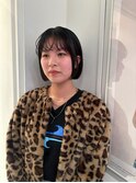 【表参道sheta小林】黒髪小顔似合わせカットボブルフ