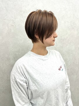 ネイロ 北千住(NeiRo) 小顔ショートボブカラー大人ショートボブひし形ショートカット