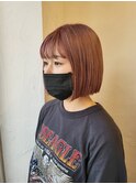 まわりと差がつく夏ショート×オレンジベージュ