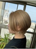 丸みショートボブ