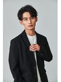 men's/メンズ/ブルーブラック/フェザーパーマ/ダウンパーマ/池袋