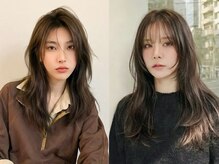 レイヤーカット/縮毛矯正/顔周り/前髪カット/ニュアンスパーマ