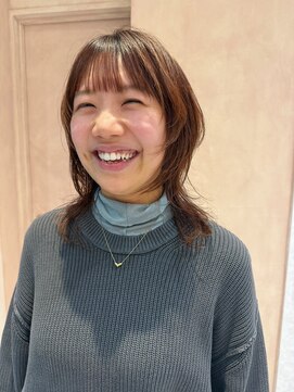 オン キャナルシティ博多前店(on) 【晴音】ミディアムウルフ/ウルフカット/30代