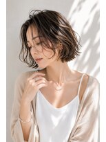 アッシュ 学芸大学店(Ash)&nbsp;ボブ/ミディアムレイヤー/おとな女性/アッシュグレイ/脱白髪染め