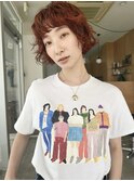 ゆるふわパーマボブレイヤーカットハッシュカット