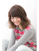 ガーデン ムサシコスギ(GARDEN MUSASHIKOSUGI)&nbsp;ゆるふわパーマ/ナチュラル/厚めバング/小顔カット/伸ばしかけ