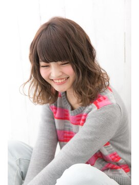 ガーデン ムサシコスギ(GARDEN MUSASHIKOSUGI) ゆるふわパーマ/ナチュラル/厚めバング/小顔カット/伸ばしかけ