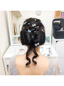 ヘアセット専門店 ナゴミ 池袋店(nagomi) リボンアップスタイル