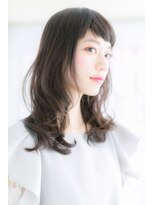 ミック ヘアアンドビューティー 大山店(miq  Hair&Beauty)&nbsp;オン眉ｘくせ毛風カール♪フェアリーセミディa