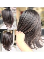 ディーリンク 南橋本店(HAIR MAKE DLINK) ブリーチハイライト黄色味消しバイオレット