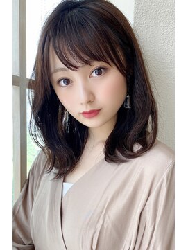 シルクレイ 吉祥寺店(Silk-lei) 【Silk-lei吉祥寺】小顔ワンカールセミディオリーブカラー20代