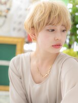 カバーヘアアンドスパ ブリス 浦和(COVER HAIR&SPA bliss)&nbsp;ハイトーンカラー外国人風小顔金髪マッシュb浦和10代20代30代