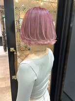 ファイブバイジエクト 堀江(FIVE by The Ect)&nbsp;【人気ハイトーン】ぱつふわボブ×ハイトーンピンク☆