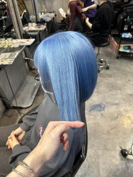 インク 渋谷(INK.) ペールブルー/水色/ハイトーン/エフェクトブリーチ/