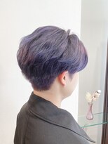 オラ ボーテ(Aura Beaute)&nbsp;韓国風センターパートスタイル ケアブリーチ ラベンダーカラー