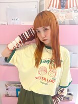 ゲームバイアランスミシー 心斎橋(GAME by Alan Smithee)&nbsp;オレンジベージュ／ブリーチカラー／ダブルカラー