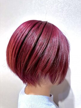 アトリア コースト 横浜(Atria Coast) 【10代20代】ブリーチｘワインレッドショート