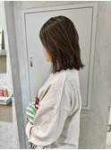 YOKE 外ハネボブ結べるボブハイライトミルクティーベージュ