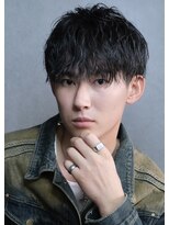 ネクストフォーヘアー(NEXT for hair)&nbsp;ツイストスパイラルパーマ 黒髪 刈り上げ マッシュ