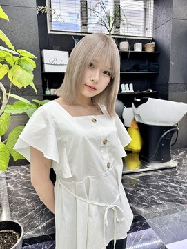 チュダック(ChuDuck) 韓国風《ミルクティー》ハイトーン/ケアブリーチ/ダブルカラー