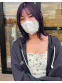 切りっぱなしボブスタイル