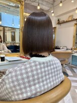 ロンドアベニール 北千住(Lond avenir)&nbsp;イメチェン外ハネボブ美髪ワイドバングレイヤー髪質改善縮毛矯正