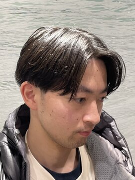 ヨシザワインク プレミアム 横浜 桜木町店(YOSHIZAWA Inc. PREMIUM) 毛流れセンターパートアップバングマッシュミディアム