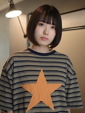 ネロ ヘアサロン 渋谷(NERO HAIR SALON) 【倉田真希】ボブ　ミニボブ　前髪あり　ぱっつん前髪