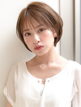 アグノス 青山(Agnos) 暗めカラーサイドバング小顔カット薄めバング前髪ワンカール