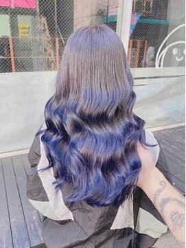 リル 溝の口(LiL) イメチェン/ネイビーブルー/フルバング/似合わせカット/溝ノ口駅