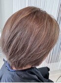 おしゃれな大人のピンクアッシュ &nbsp;ショートレイヤー