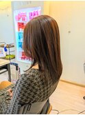 センター分け前髪無し☆セミロング