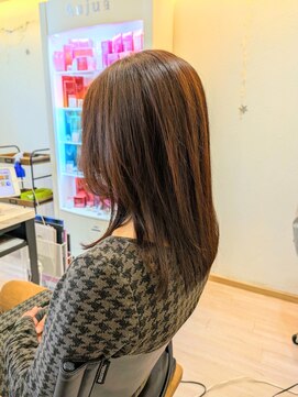 ラルリーブル(Lall Libre) センター分け前髪無し☆セミロング