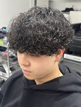 フィフス 栄(fifth) 名古屋栄プードルパーマメンズカットラウンドマッシュ