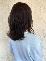 プリモ ココ 鍋島店(Primo coco.)&nbsp;ミディアムレイヤー 透明感カラー アッシュブラウン 美髪 30代