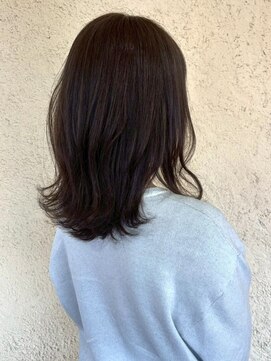 プリモ ココ 鍋島店(Primo coco.) ミディアムレイヤー 透明感カラー アッシュブラウン 美髪 30代