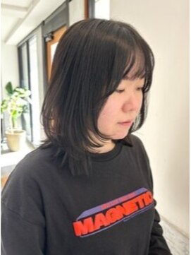 ラッキーヘア 加古川(Lucky Hair) 小顔効果◎顔周りレイヤー×ミディアム【篠原】【加古川】