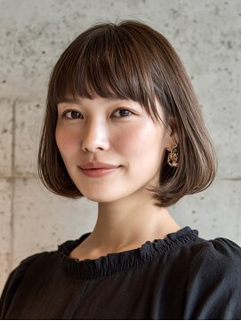 エルイコールアイエム(L=im) #大人可愛い#ボブ#フルバング#切りっぱなし