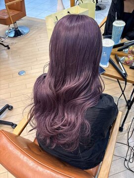 ユニ バイ マグ 長野店(Uni.by Mag) " 透け感抜群" ダブルカラー ミルクティーピンクベージュ