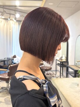 ナンバーセカンド(Number 2nd) 【number さえ】ぷつっとボブ×ワインレッド