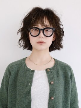 テクネ 天神大名(techne) 天神大名今泉ボブミディアムパーマ小顔レイヤー顔まわりカット